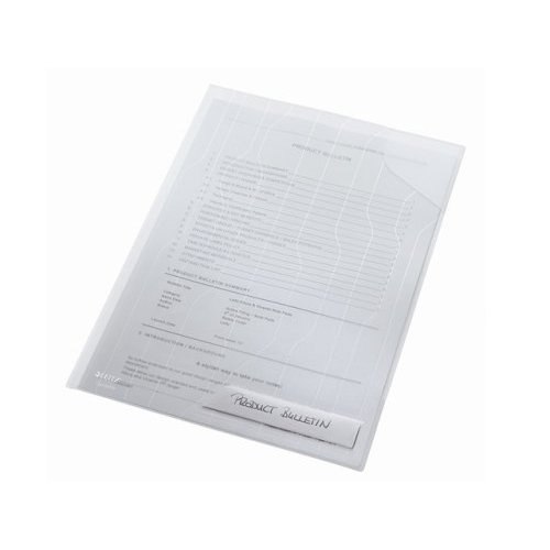 LEITZ Prospekthüllen CombiFile DIN A4 transparent genarbt 0,20 mm, 5 St.