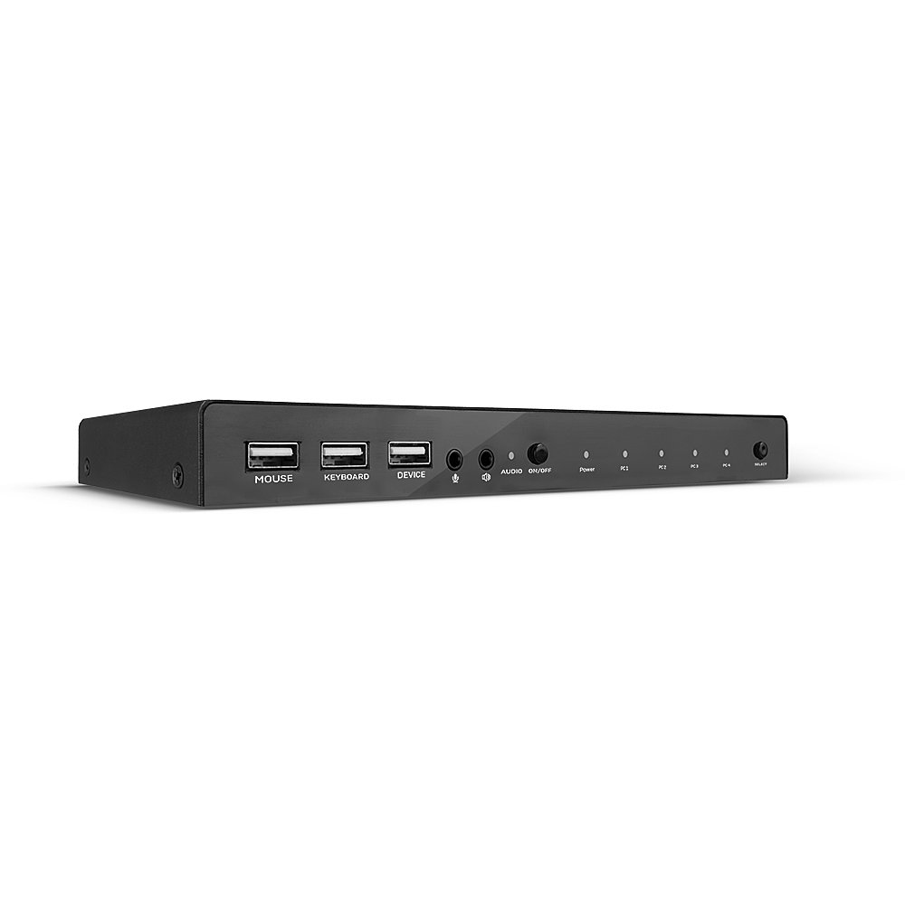 4 Port KVM Switch HDMI 4K60, USB 2.0 & Audio, KVM-Switch
