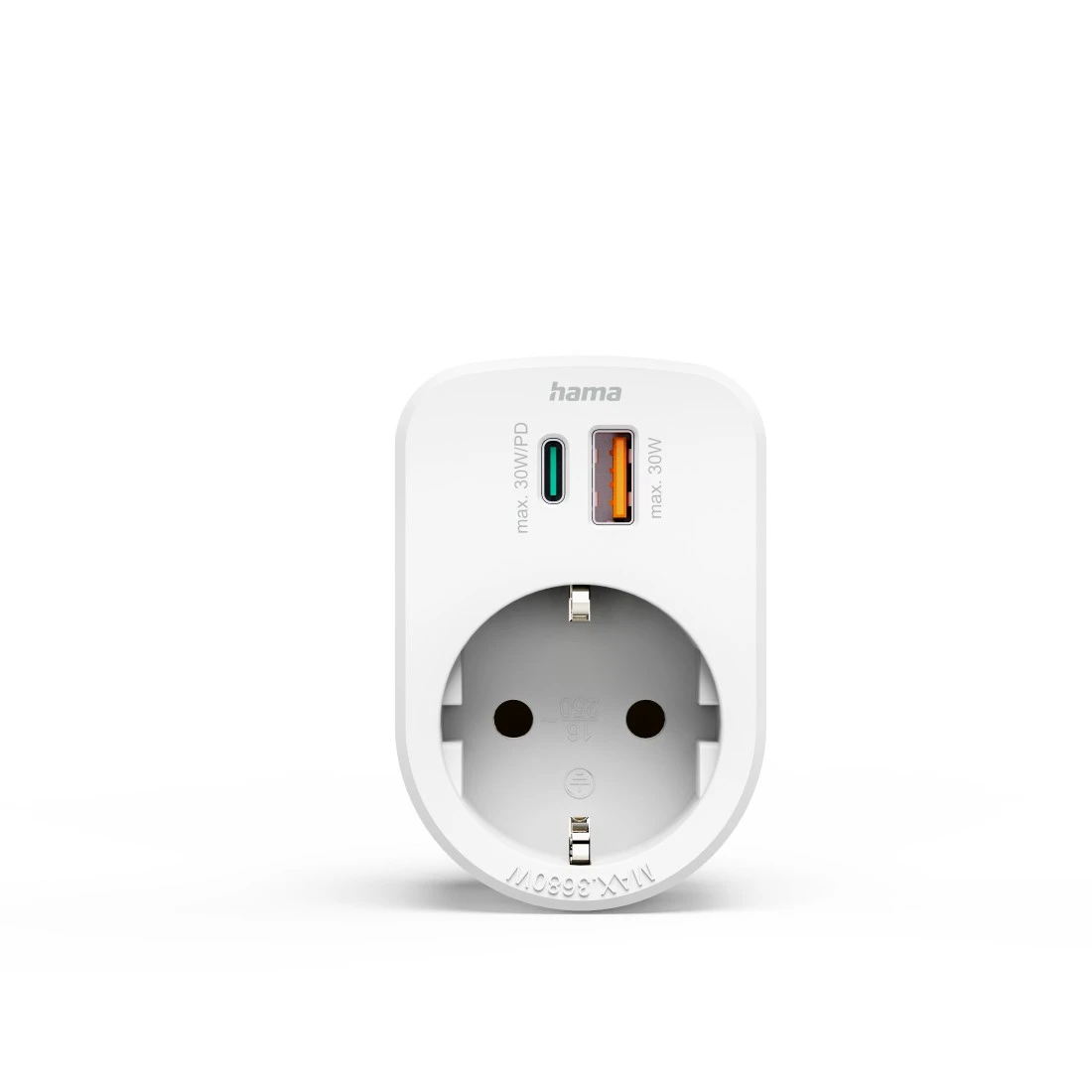 hama Steckdose mit USB-Anschluss, 1 St.
