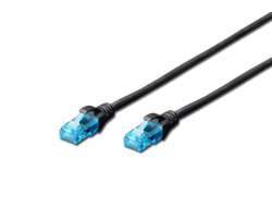 CAT5E U-UTP PAT.CABLE 5M BLACK CU PVC AWG 26/7