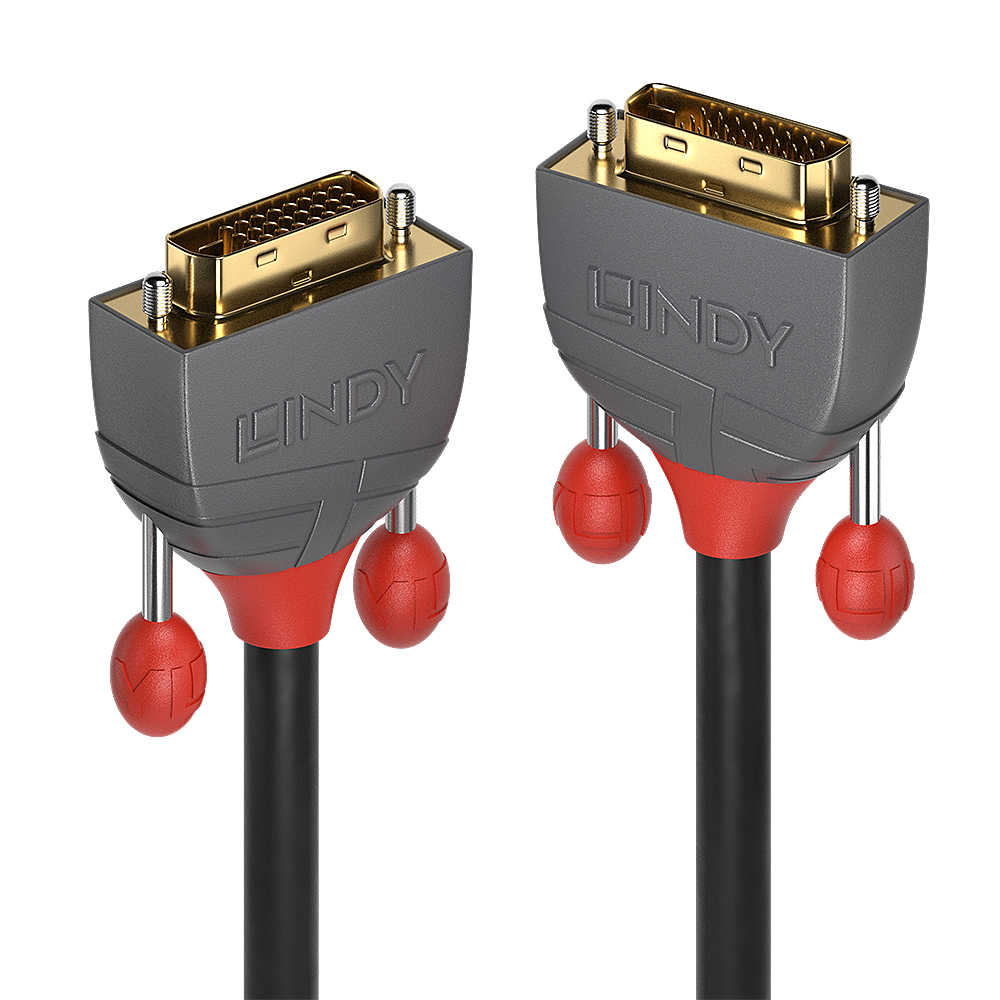 LINDY DVI-D Dual Link Kabel Anthra Line 5m