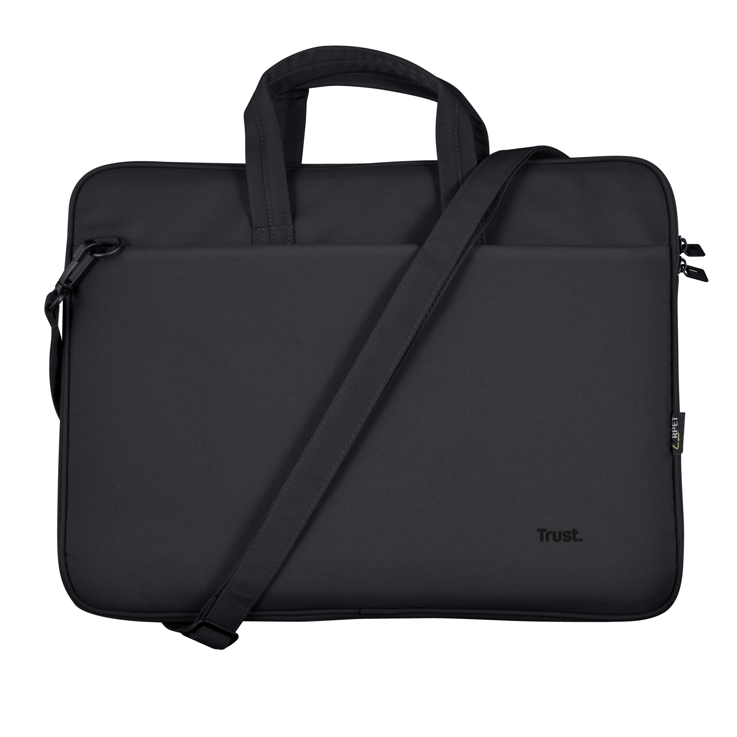 Trust Laptoptasche Bologna Slim Kunstfaser schwarz 24447 bis 40,6 cm (16 Zoll)