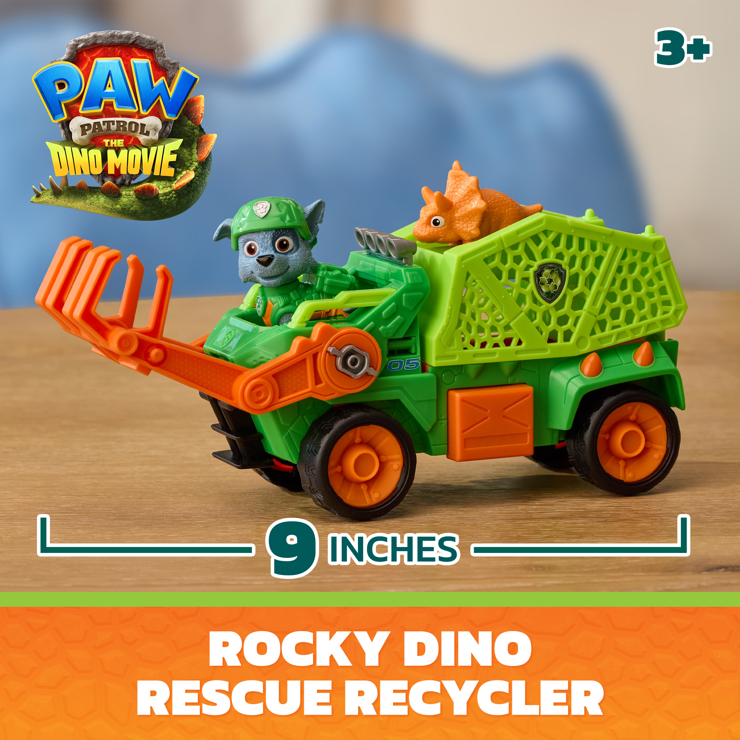 Paw Patrol: Der Dino Film - Rockys Dino-Rettungs-Recycler, Spielfahrzeug