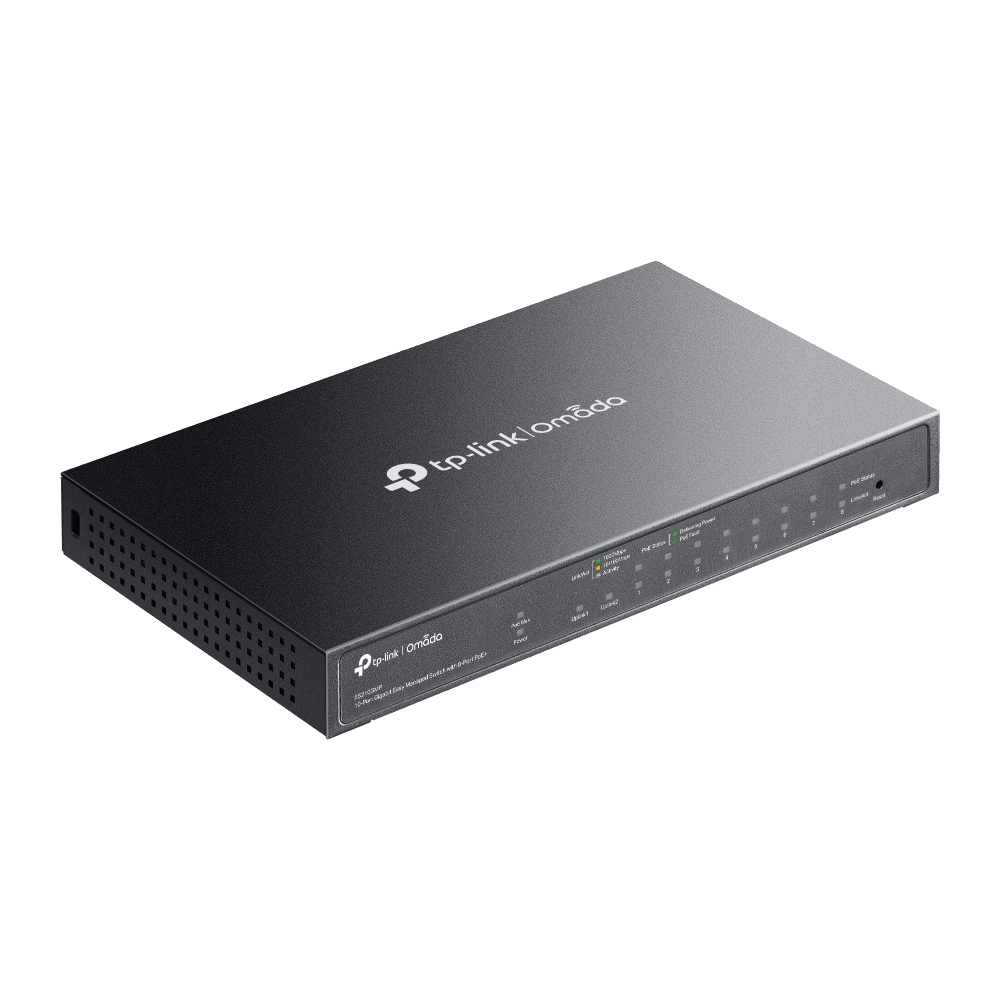 10-PORT 1G EASY MANAGED SWITCH WITH 8-PORT POE+