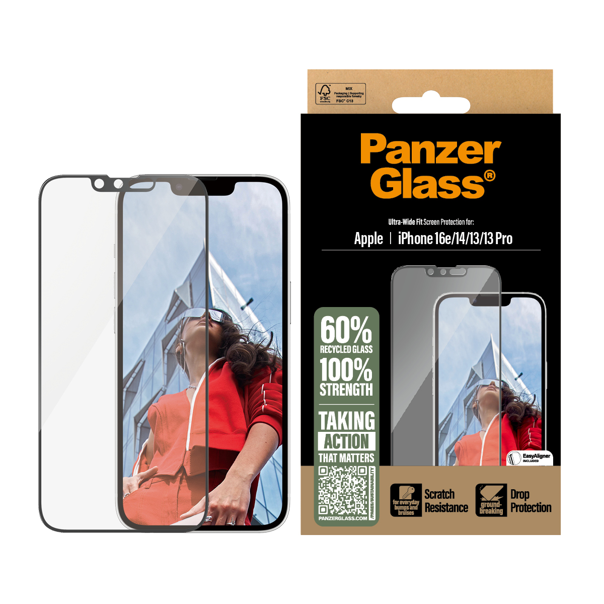 PANZERGLASS SCREEN PROTECTOR IPHONE SE (2025)/14/13/13 PRO/UL