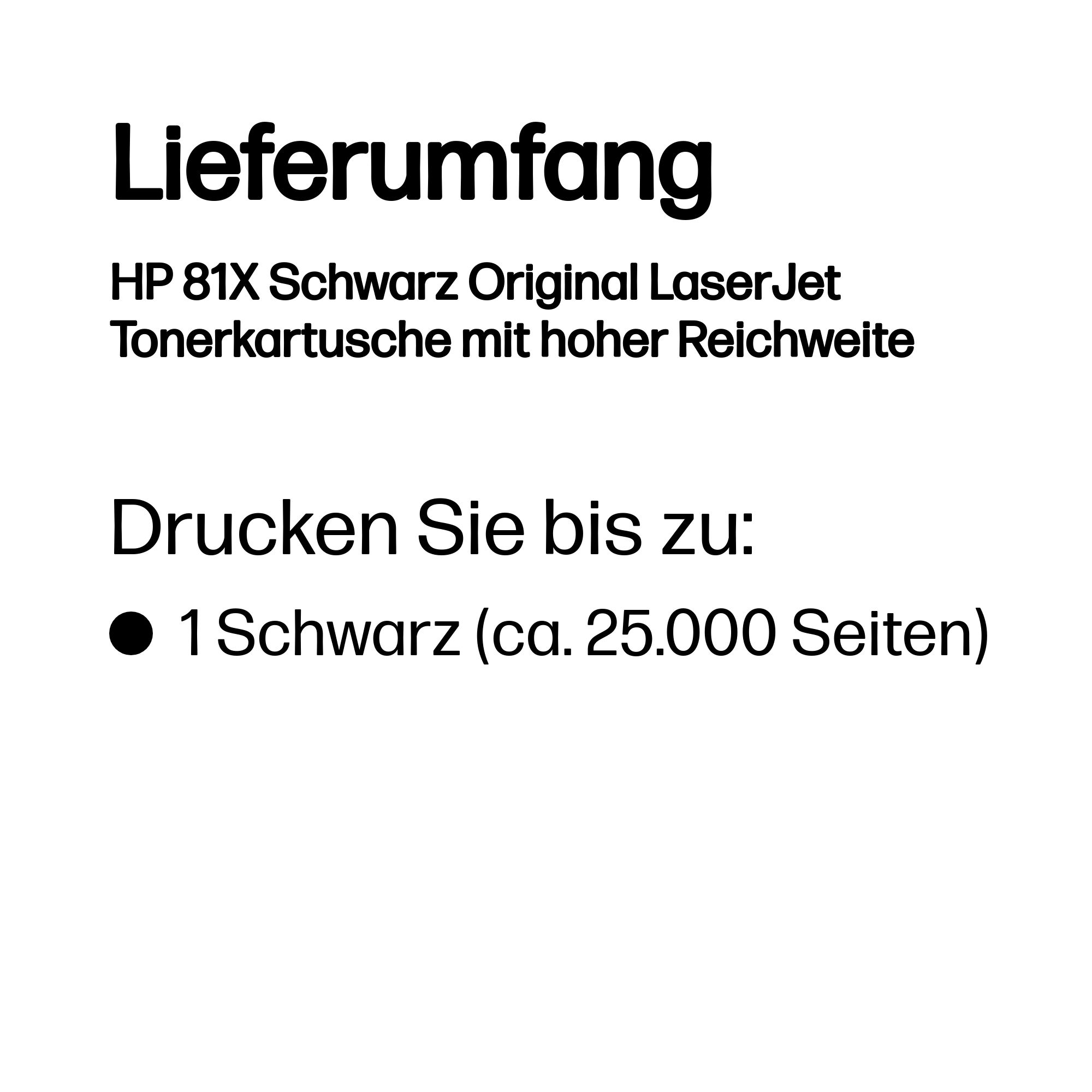 HP 81X (CF281X) schwarz Tonerkartusche