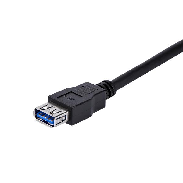 1M BLACK USB 3 EXTENSION CABLE .