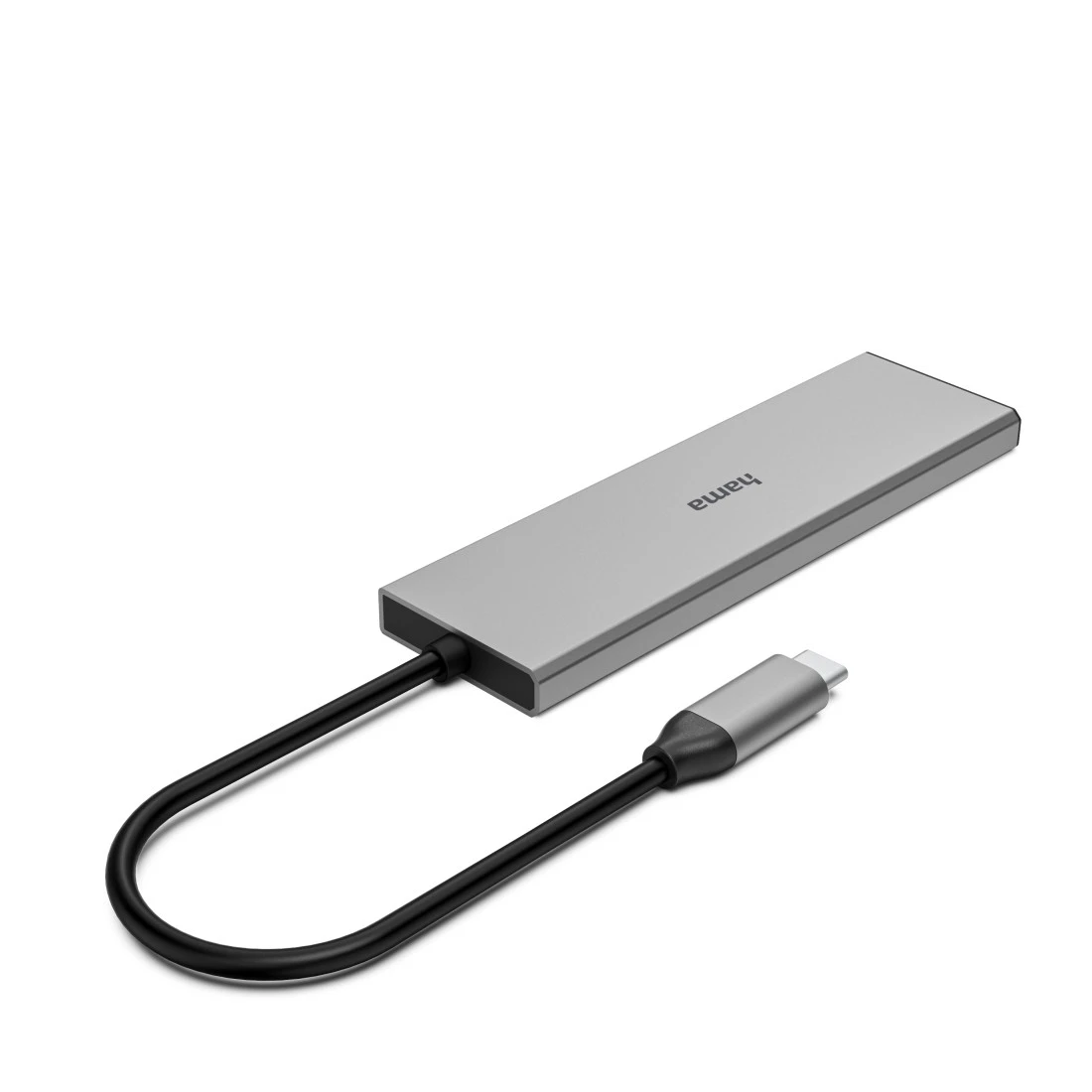 hama USB-Hub 4-fach grau