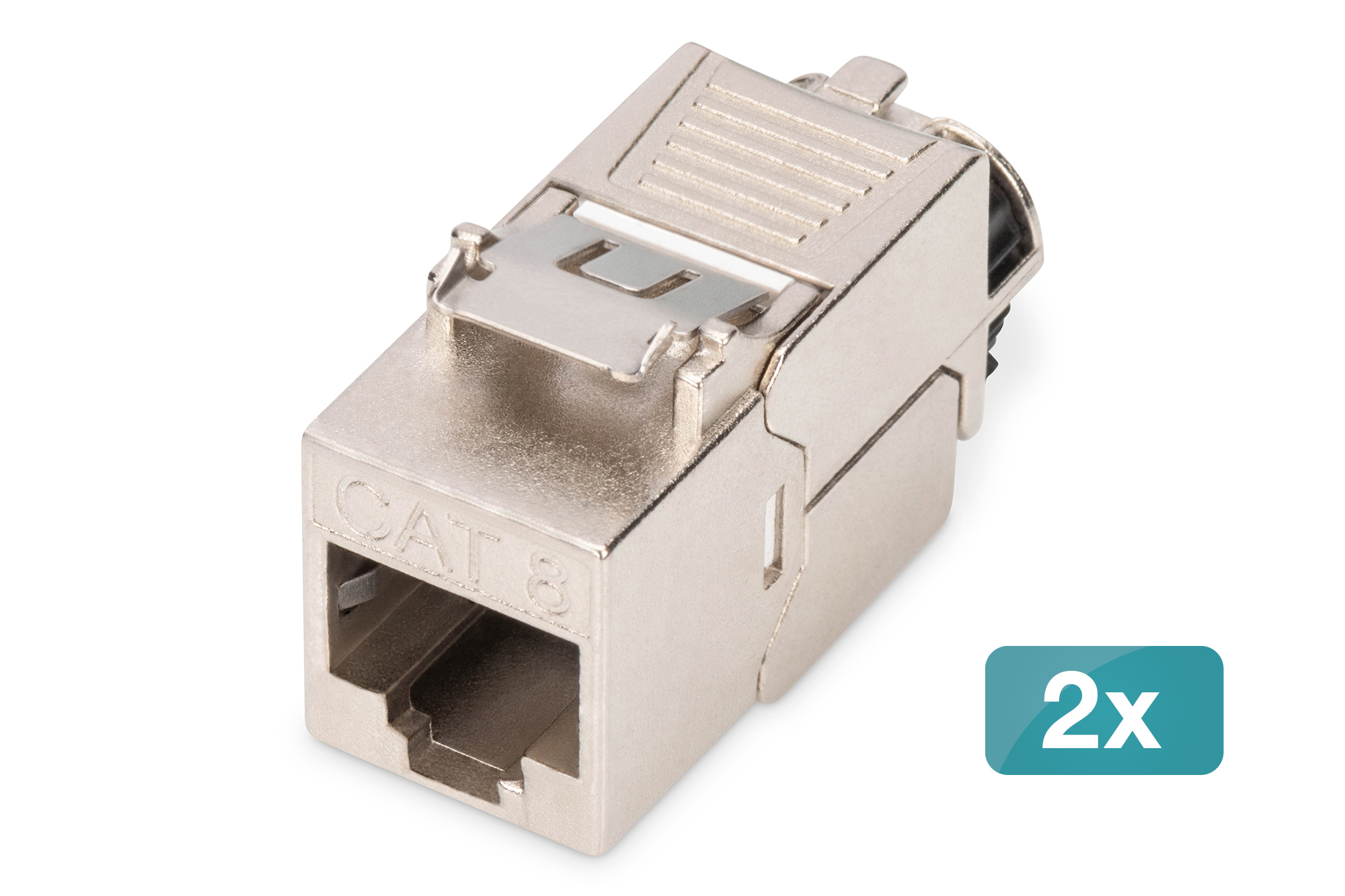 DIGITUS CAT 8.1 Keystone Modul, geschirmt, 2 Stk