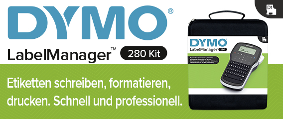 DYMO LabelManager 280 im praktischen Koffer(SoftCase)Qwertz