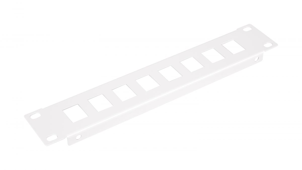 Equip 10 Patchpanel 8xRJ45 Keystone Jacks (leer) 1U grau