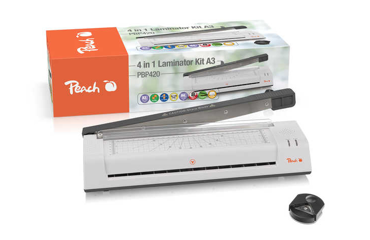 Peach Laminiergerät 4 in 1 Laminator A3 & Cutter A4 PBP42