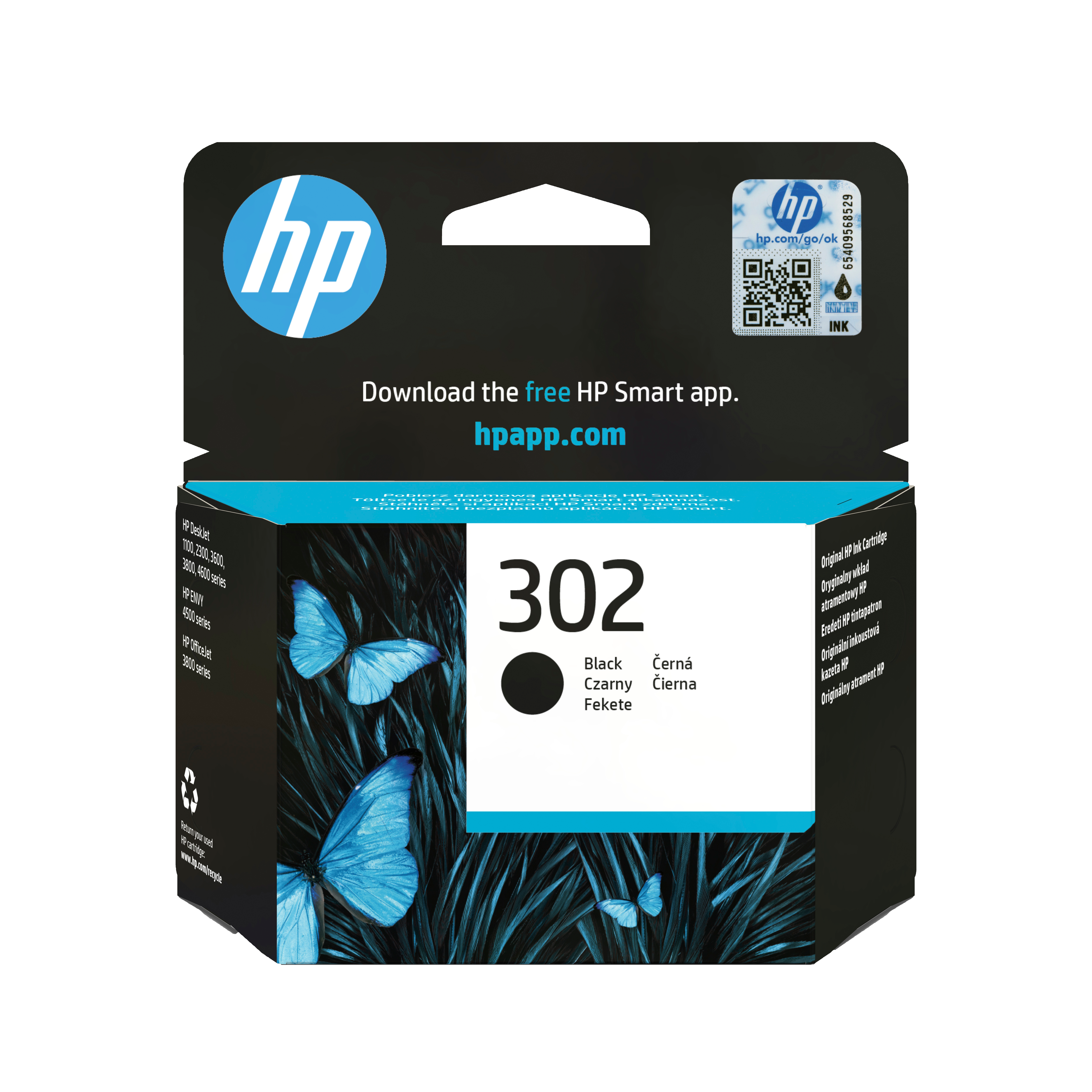 HP 302 Schwarz Tintenpatrone 3,5ml