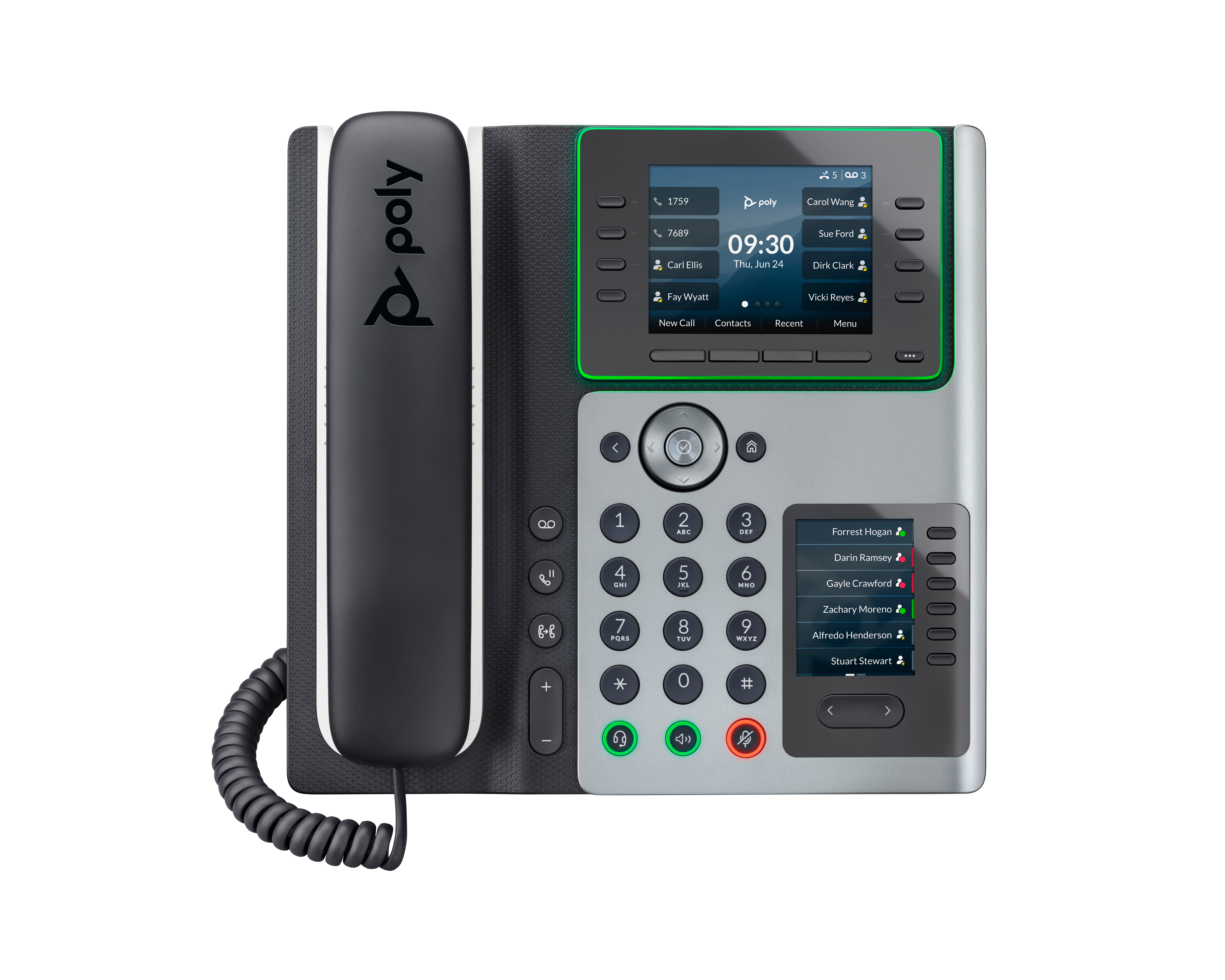 POLY EDGE E450 IP PHONE AND POE-ENABLED