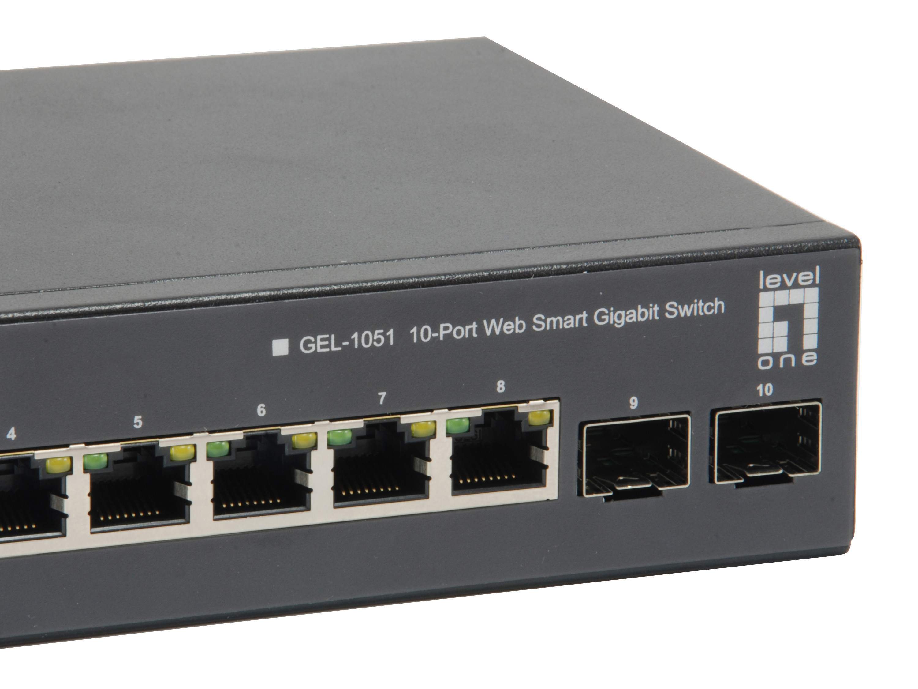 LevelOne PoE+Switch 8xGE PoE/2xSFP 70W WebSmart managed