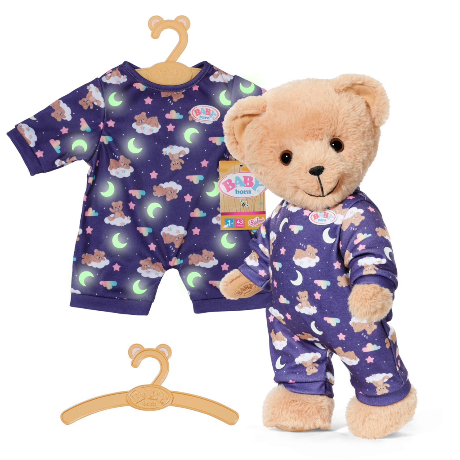 BABY born® Teddy Schlafanzug Glow in the Dark, Puppenzubehör