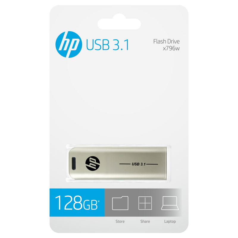 HP 128GB X796W USB 3.1 FLASH DRIVE