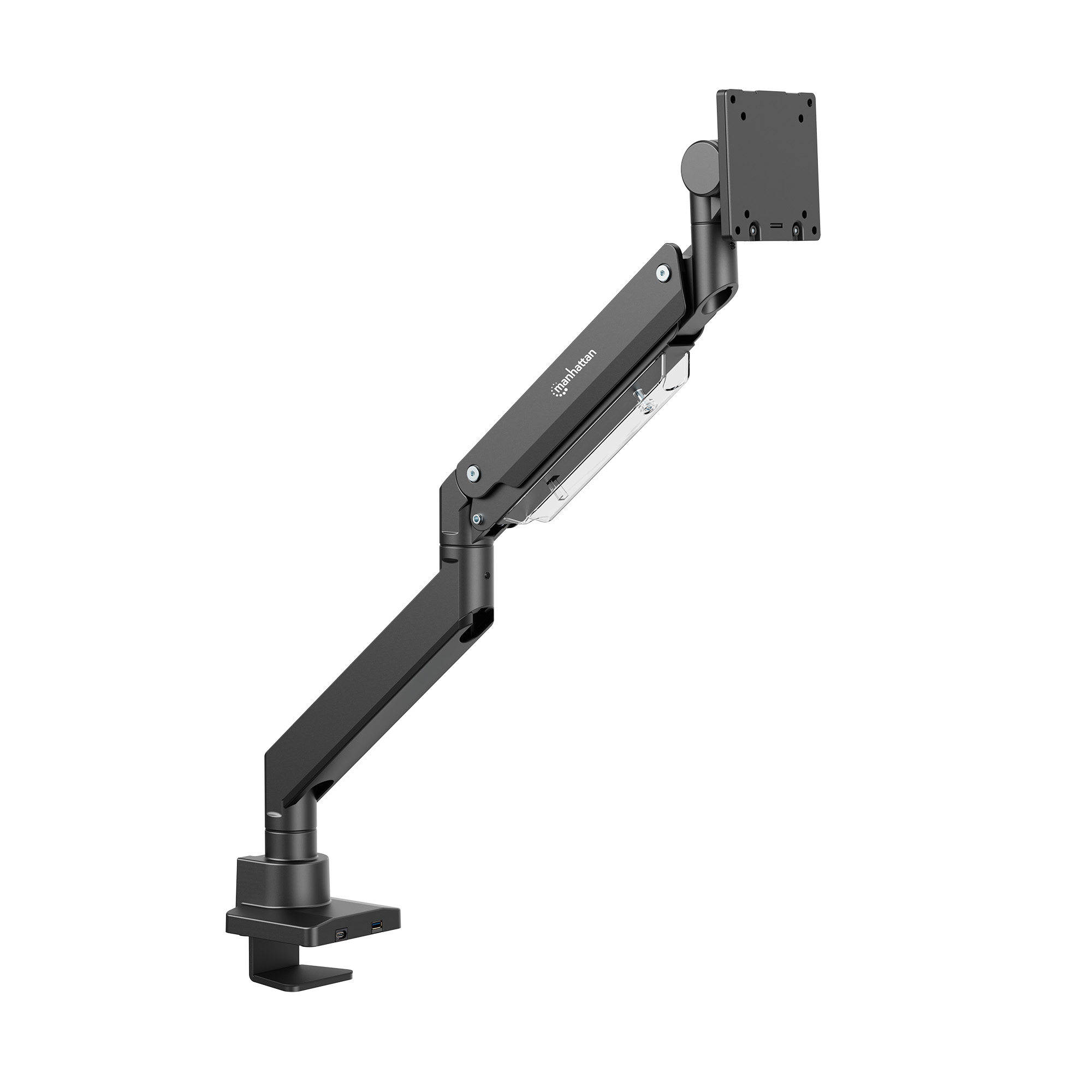 MANHATTAN Tischhalterung 1 Monitor 17-57 27kg mit USB Ports