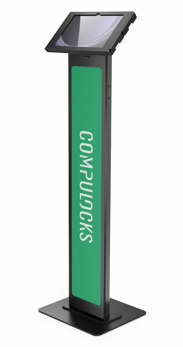 GALAXY TAB A9+ APEX ENCLOSURE BRANDABLE FLOOR STAND - BLACK