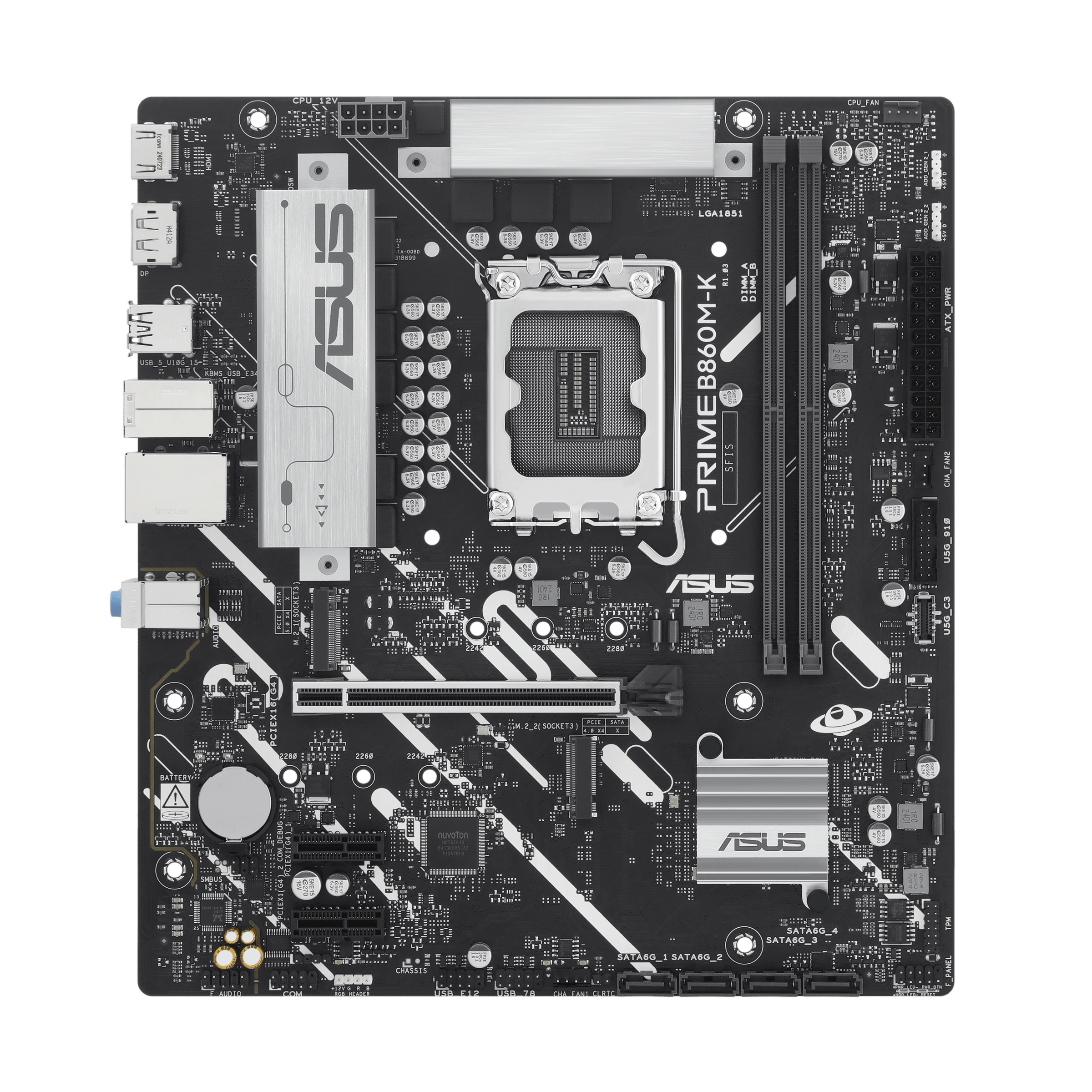 ASUS PRIME B860M-K (INTEL,1851,DDR5,mATX)