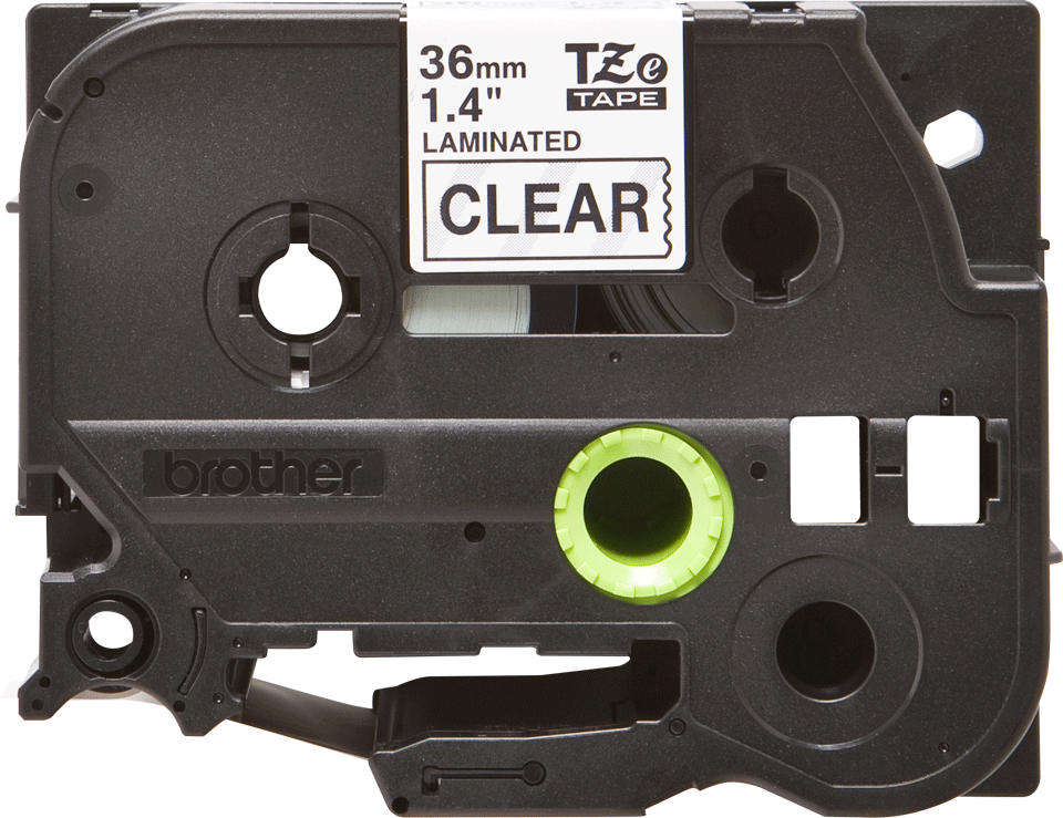 brother Schriftband TZe-161 TZE161, 36 mm, schwarz auf transparent, 1 St.