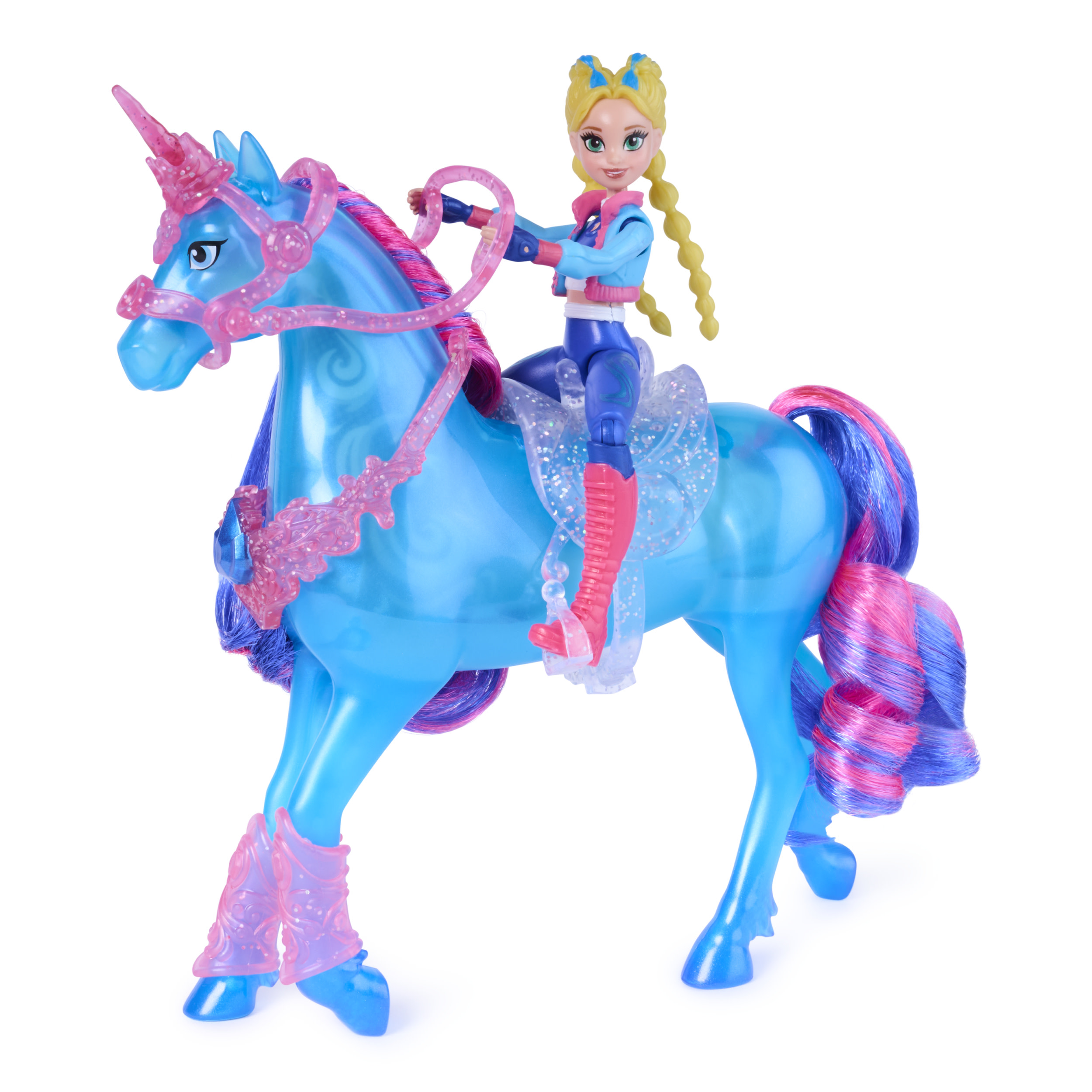 Unicorn Academy - Train and Glow River mit Isabel Set, Spielfigur