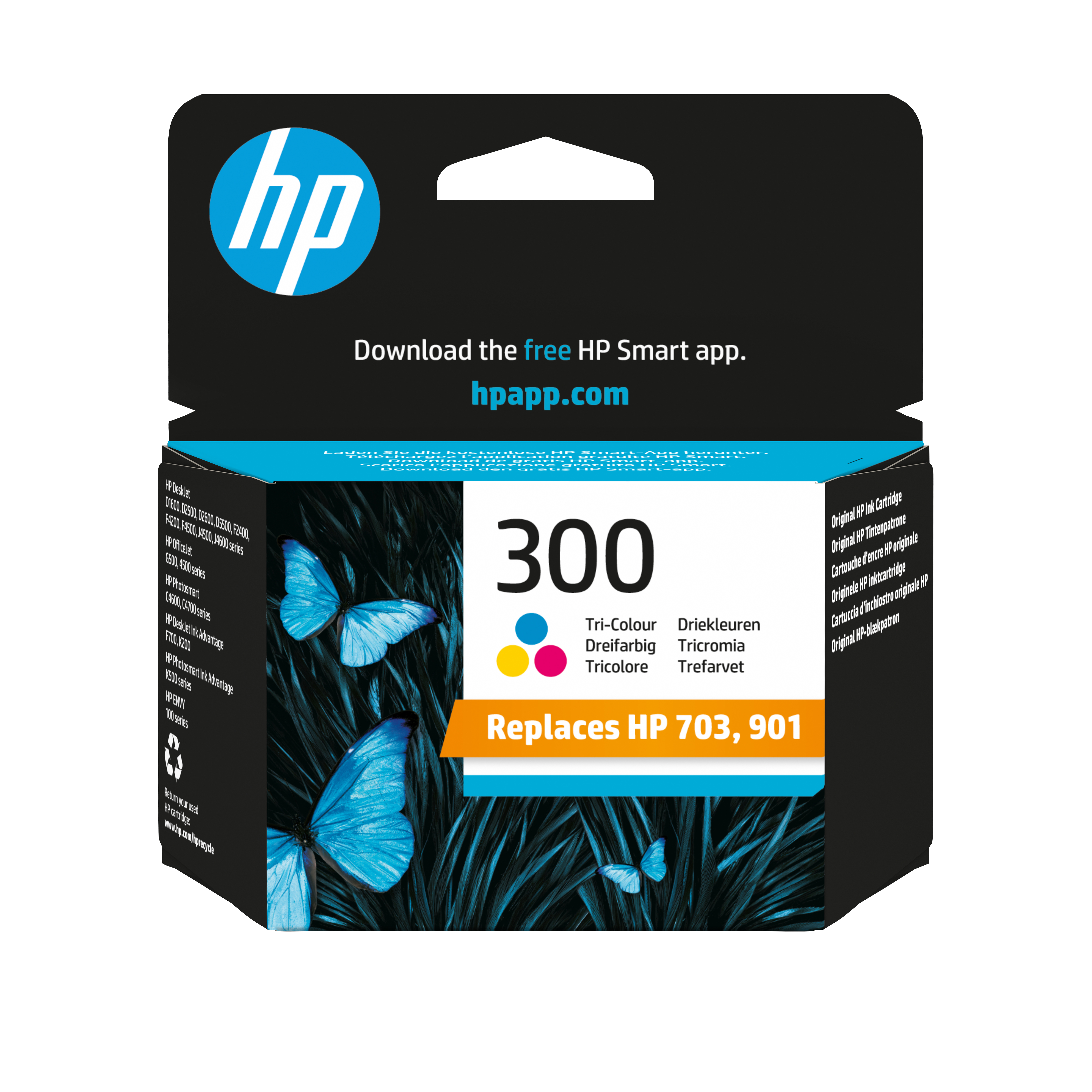HP 300 Dreifarbig Tintenpatrone 4ml