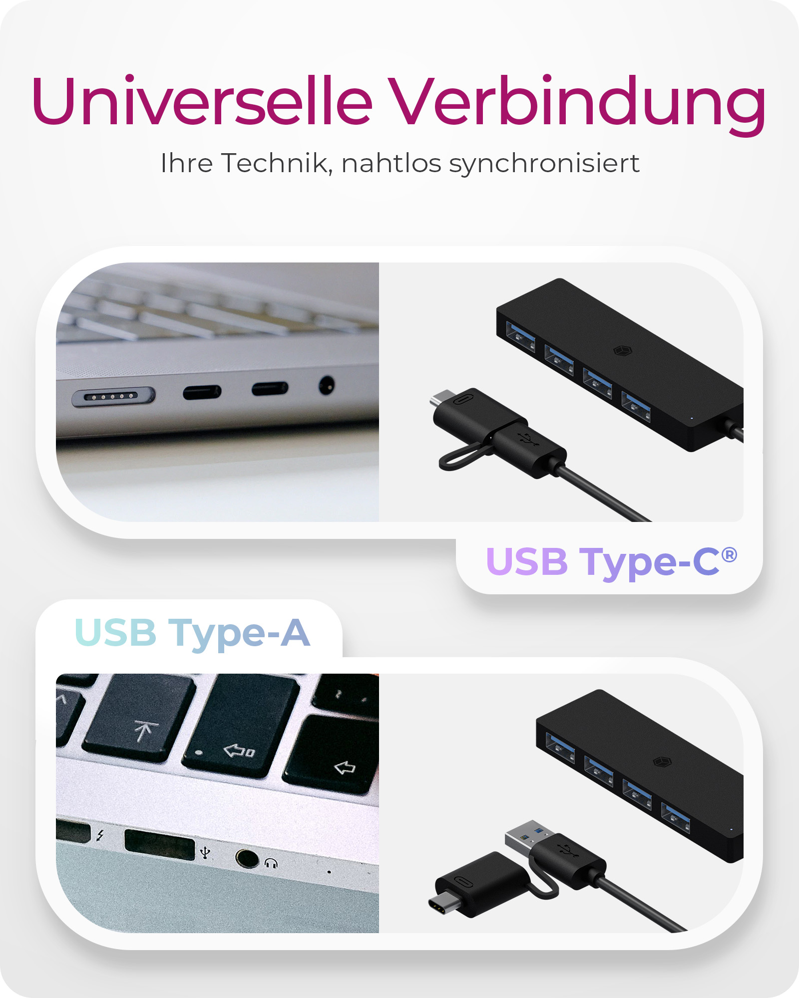 Hub 4-Port IcyBox USB 3.2 Gen 1 IB-HUB1424-C3 Type-C/A