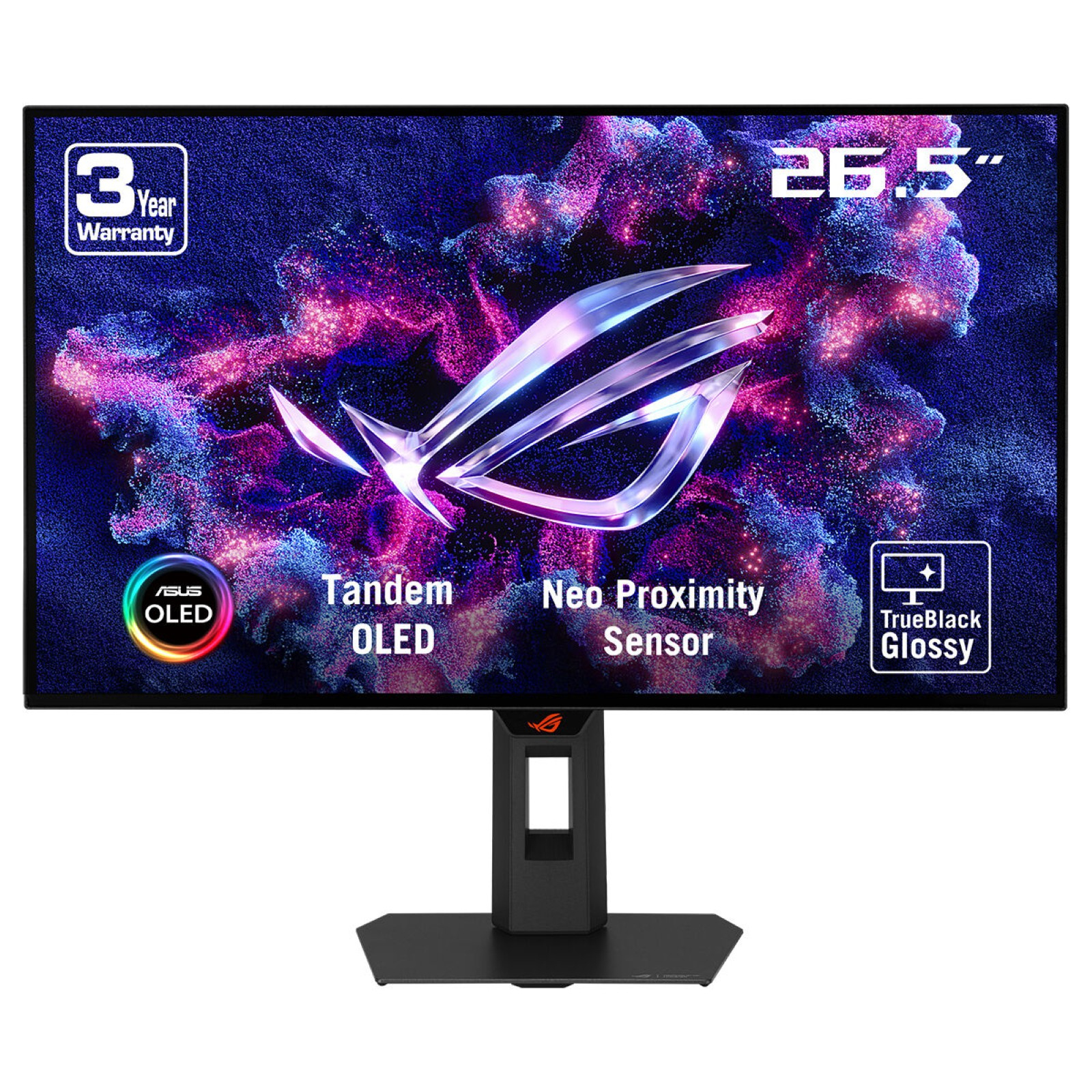 ASUS ROG Strix OLED XG27AQWMG 67,31cm 26,5Zoll WOLED QHD 16:9 280Hz 1500cd/m2 0.03ms 2xHDMI DP 2xUSB 3.2 Gen 1 Type-A Black