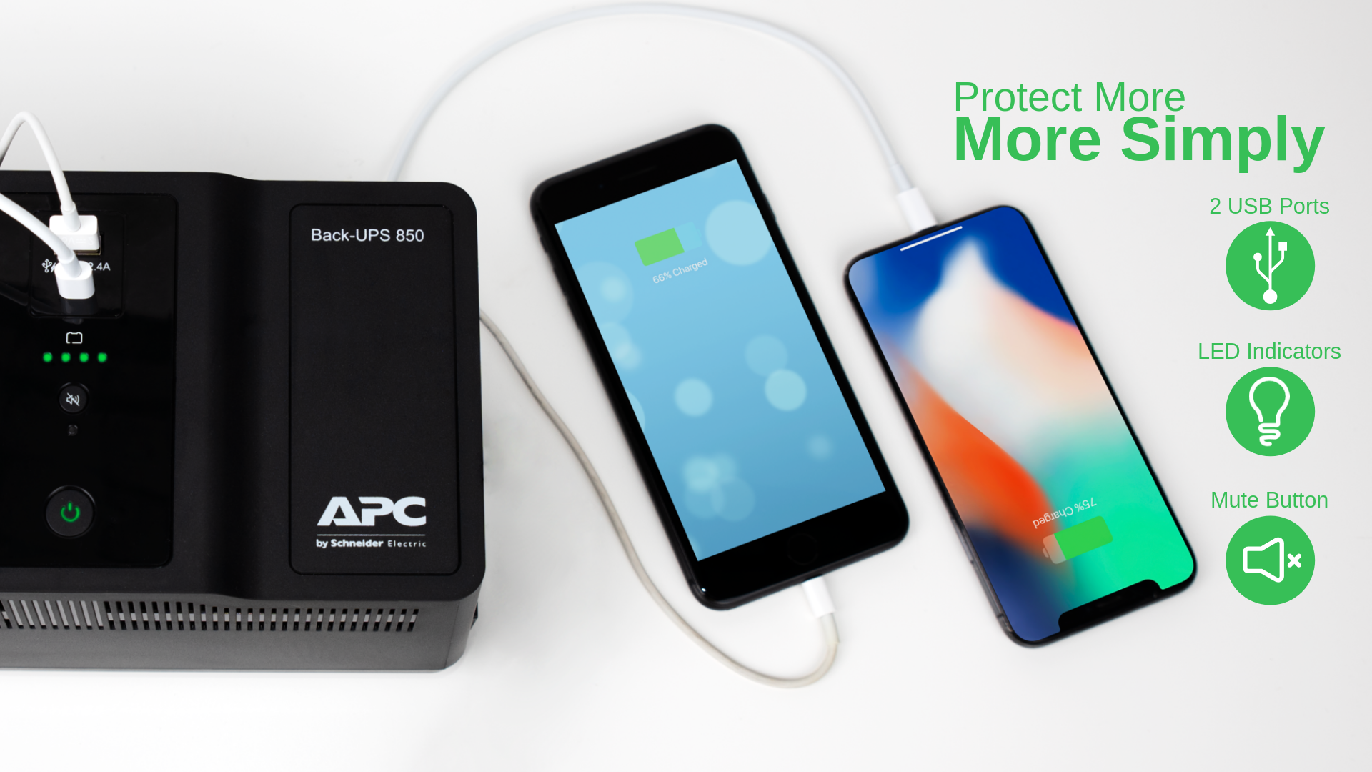APC BE850G2-GR Back-UPS 850VA, 230V, USB Typ-C und -A Ladeanschluss