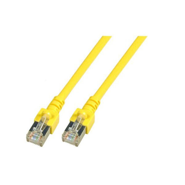 EFB RJ45 Patchkabel SF/UTP Cat.5e PVC CCA 0.50m gelb