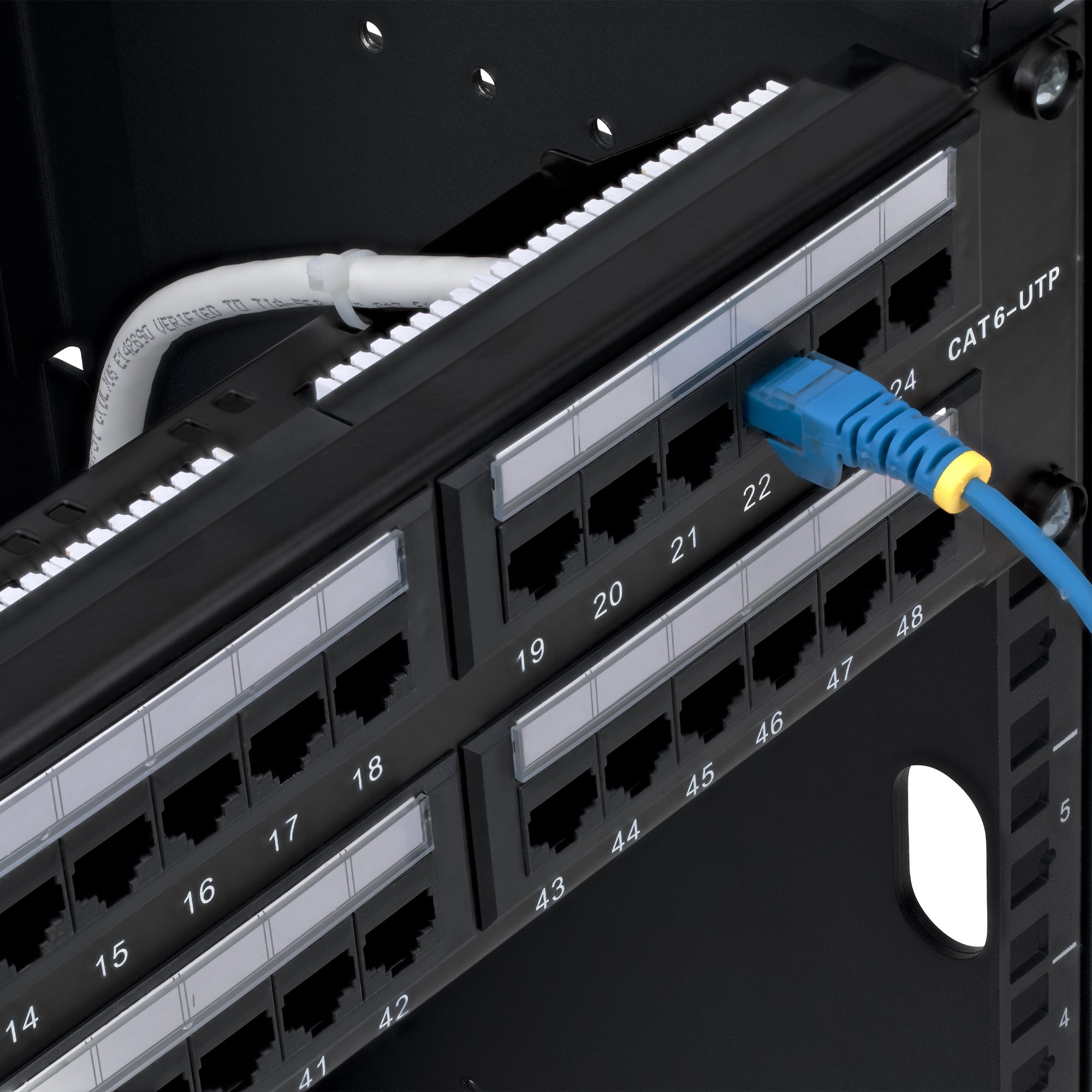 48-PORT 2U CAT6 PATCH PANEL