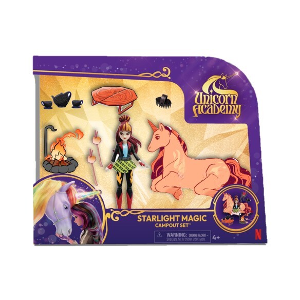 Unicorn Academy - Cinders Lagerfeuer-Set, Spielfigur