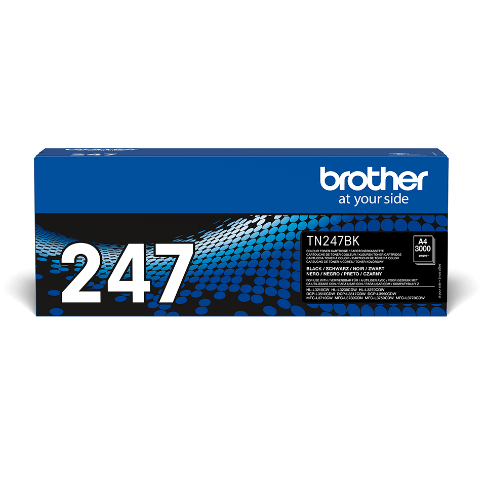 TN-247BK JUMBO TONER BLACK 3K P F/ DCP-L3510CDW L3550CDW
