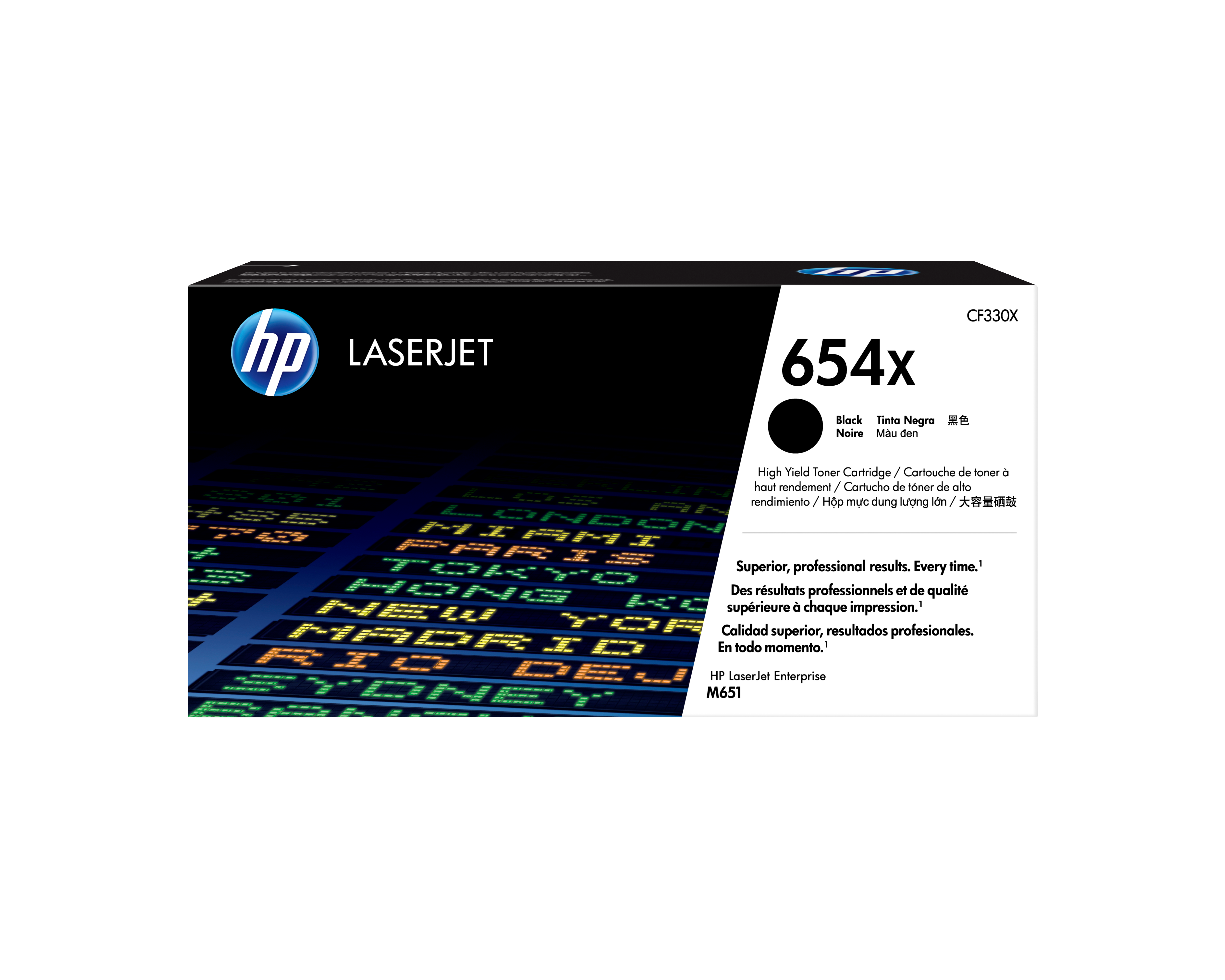 HP 654X (CF330X) schwarz Tonerkartusche