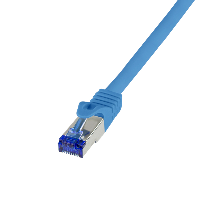 Logilink Patchkabel Ultraflex, Cat.6A, S/FTP, blau, 10 m