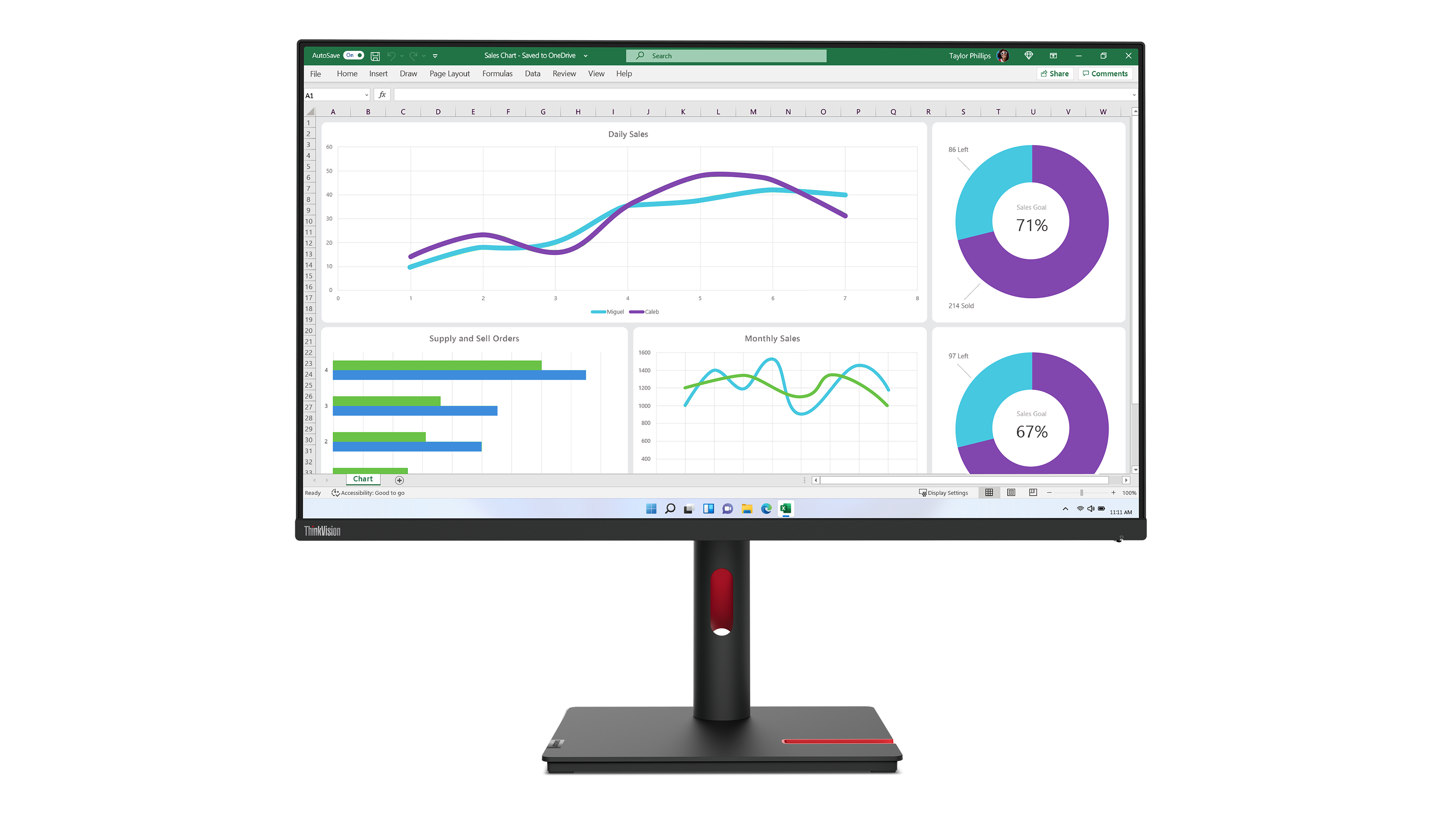 T32H-30 31.5 2K QHD IPS 350CD/M 16:9 USB-C T/S/L/P