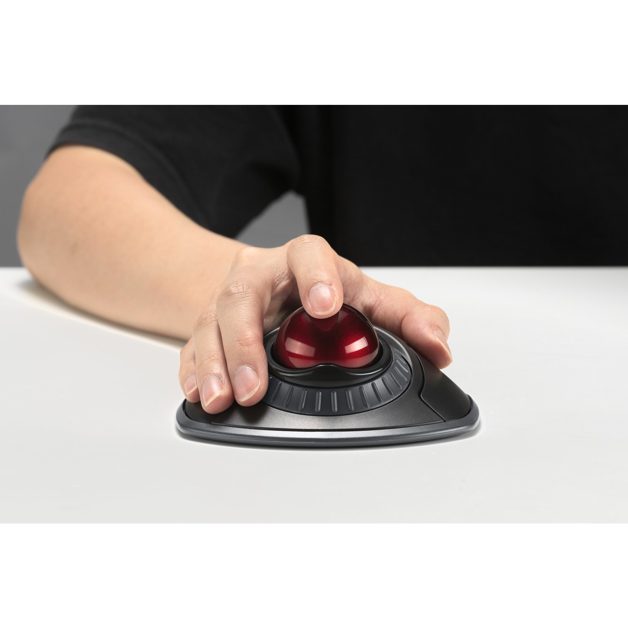 ORBIT WITH SCROLL RING WIRELESS TRACKBALL - BLACK
