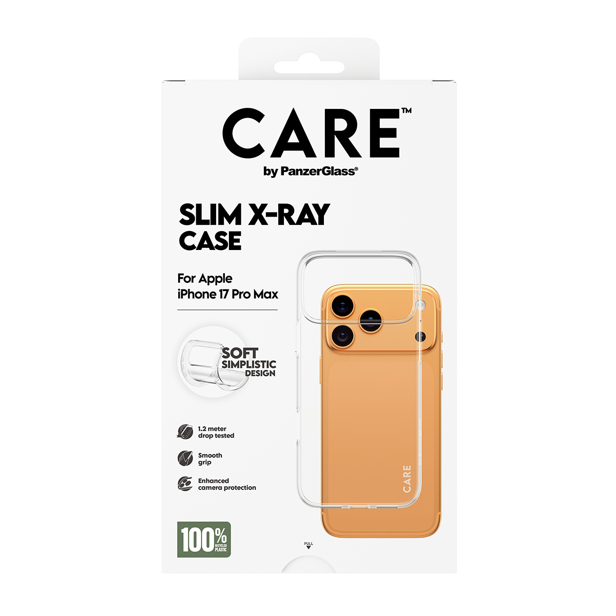 CARE BY FASHIONABLE CASE TRANSP X-RAY SOFT BASIC IPHONE 17 PRO M