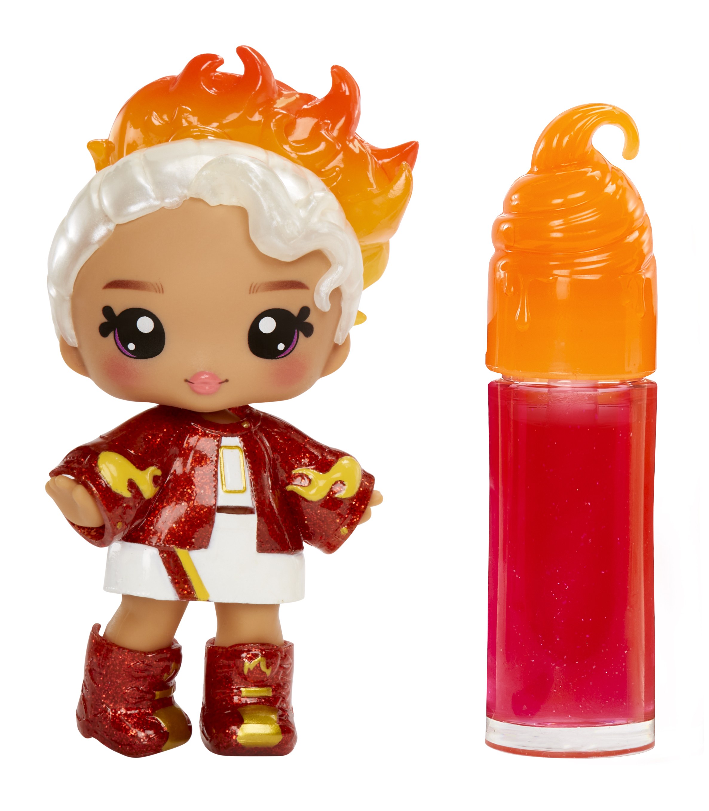 Yummiland Lip Gloss Doll Serie 2 - Amber Cinnamon, Puppe