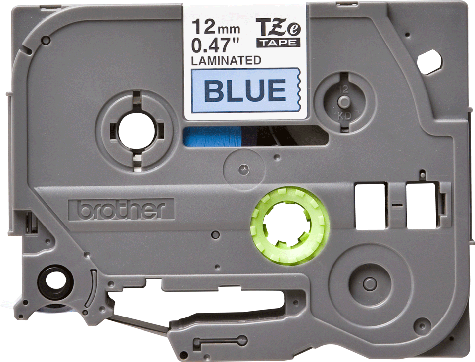 TZE-531 LAMINATED TAPE 12MM 8M BLACK ON BLUE