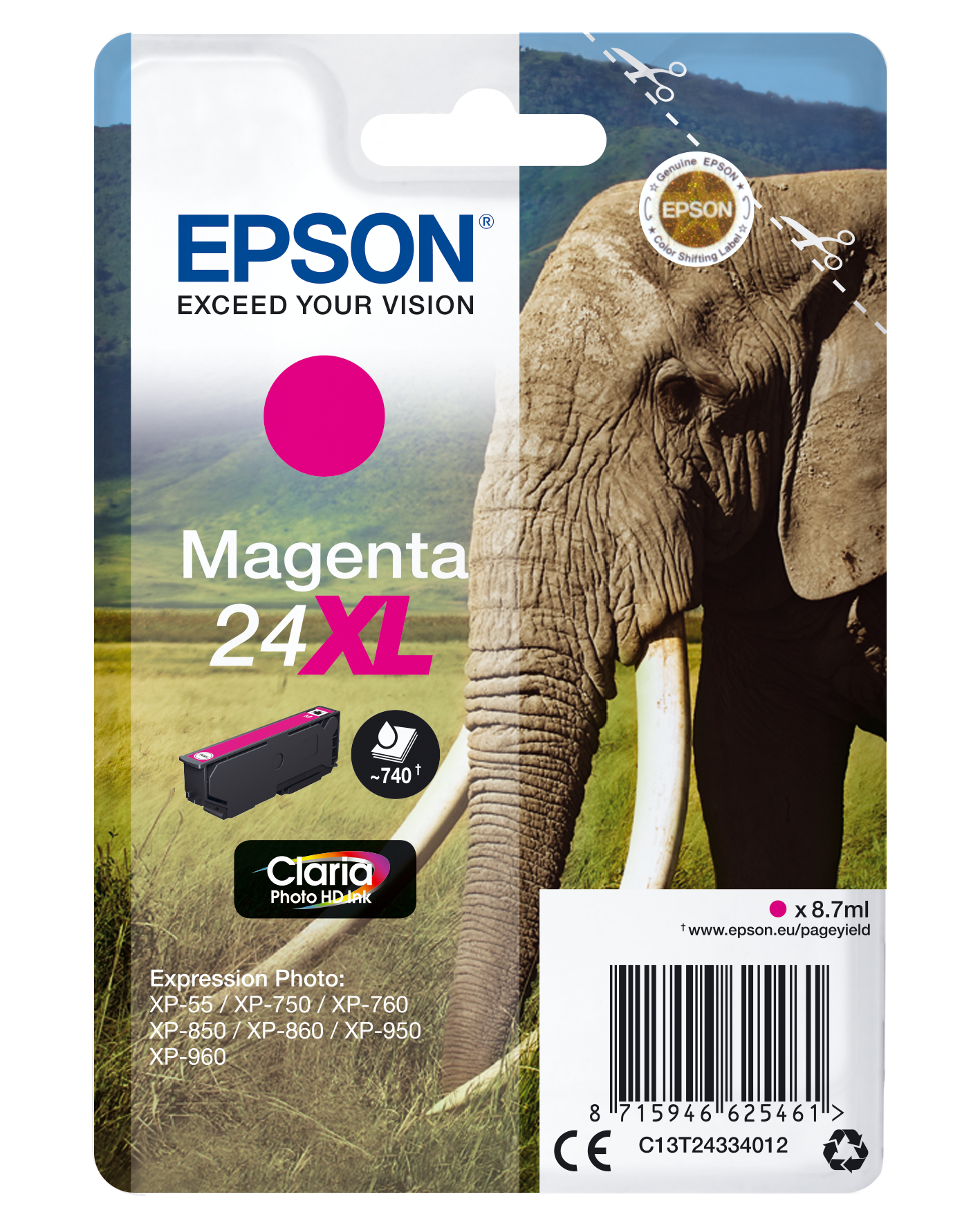 EPSON 24XL / T2433XL (Elefant) magenta Druckerpatrone