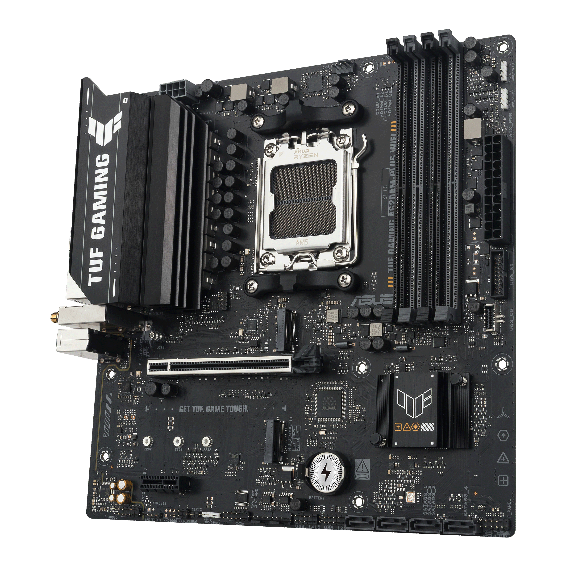 ASUS AMD A620A micro-ATX motherboard 4xDDR5 1xHDMI 2.1 2xDP 1.4 2xM.2 4xSATA