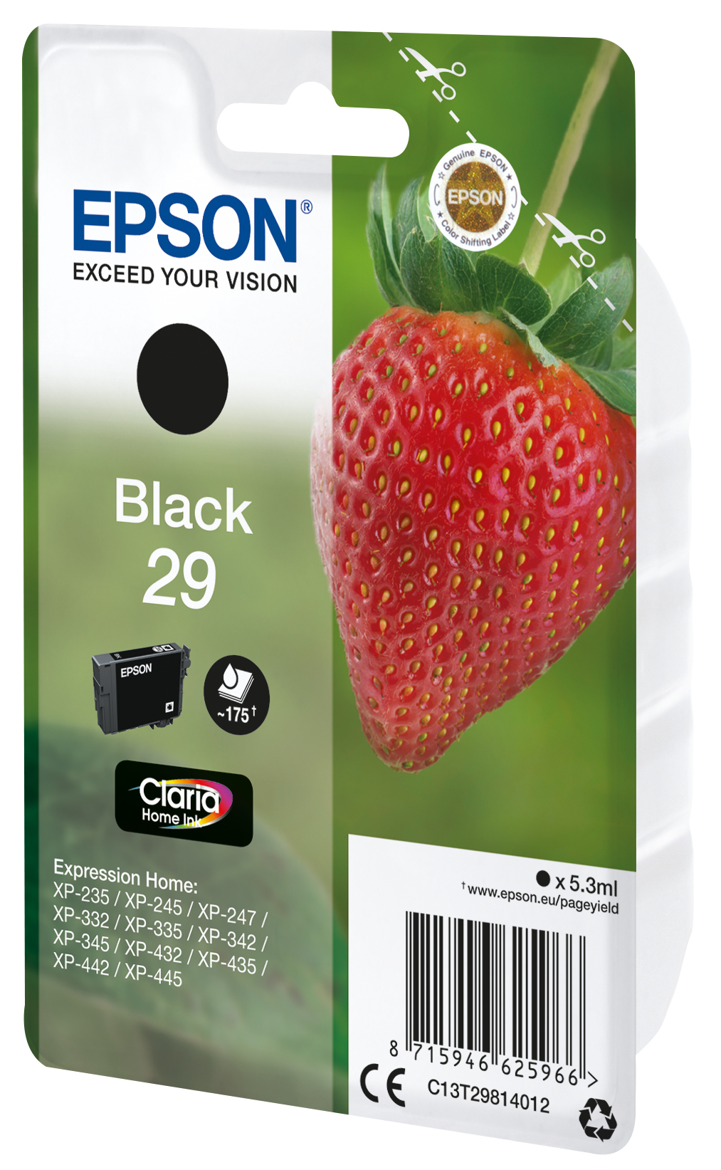 EPSON 29 / T2981 (Erdbeere) schwarz Druckerpatrone