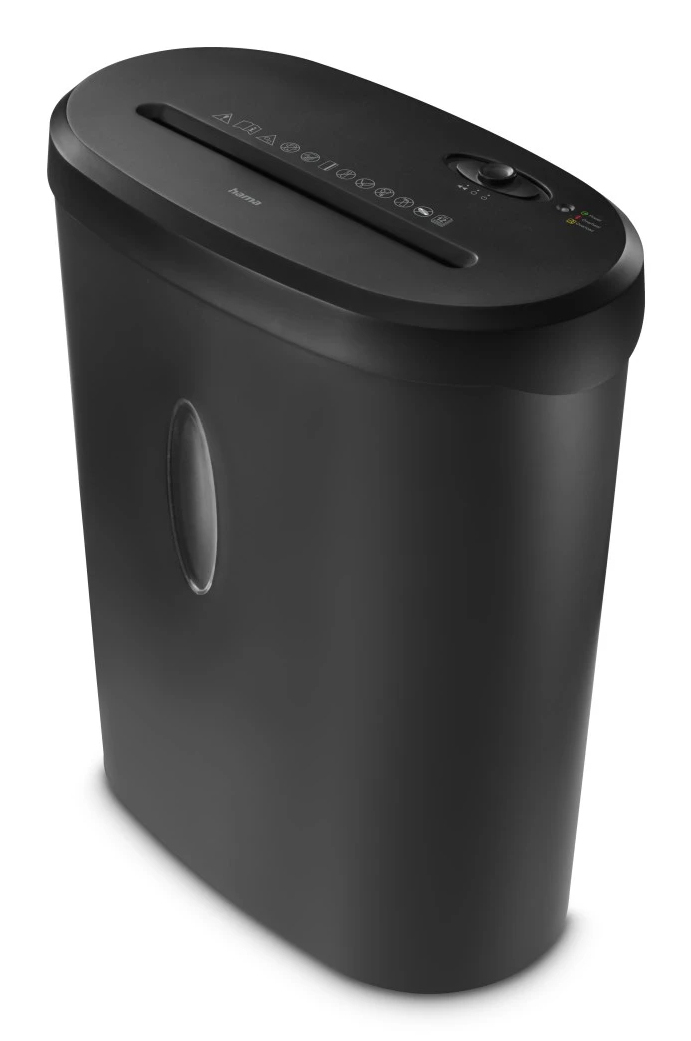 hama Safe X120 Aktenvernichter mit Partikelschnitt P-4, 4 x 40 mm, bis 12 Blatt, schwarz
