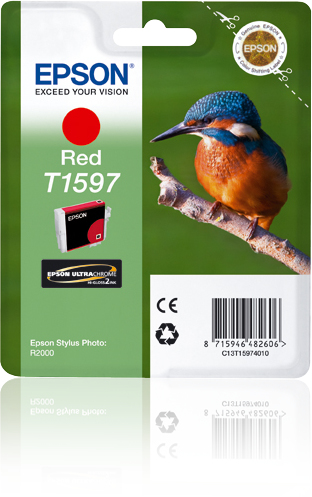EPSON T1597 (Eisvogel) rot Druckerpatrone