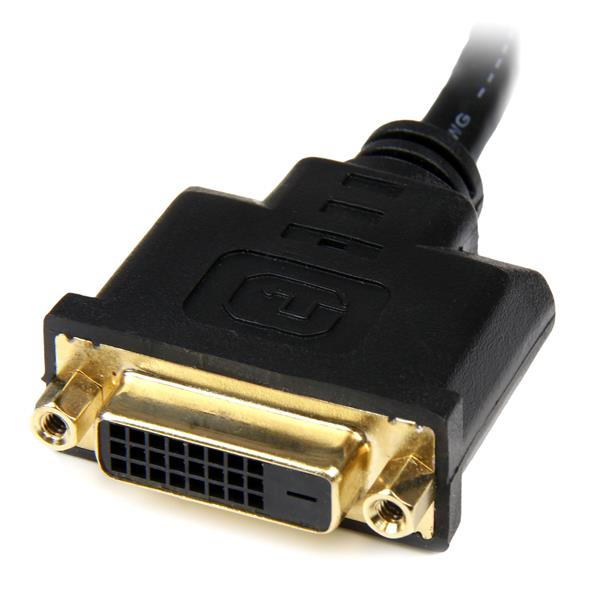 STARTECH.COM 8in HDMI to DVI-D Video Cable Adapter - HDMI Male to DVI Female