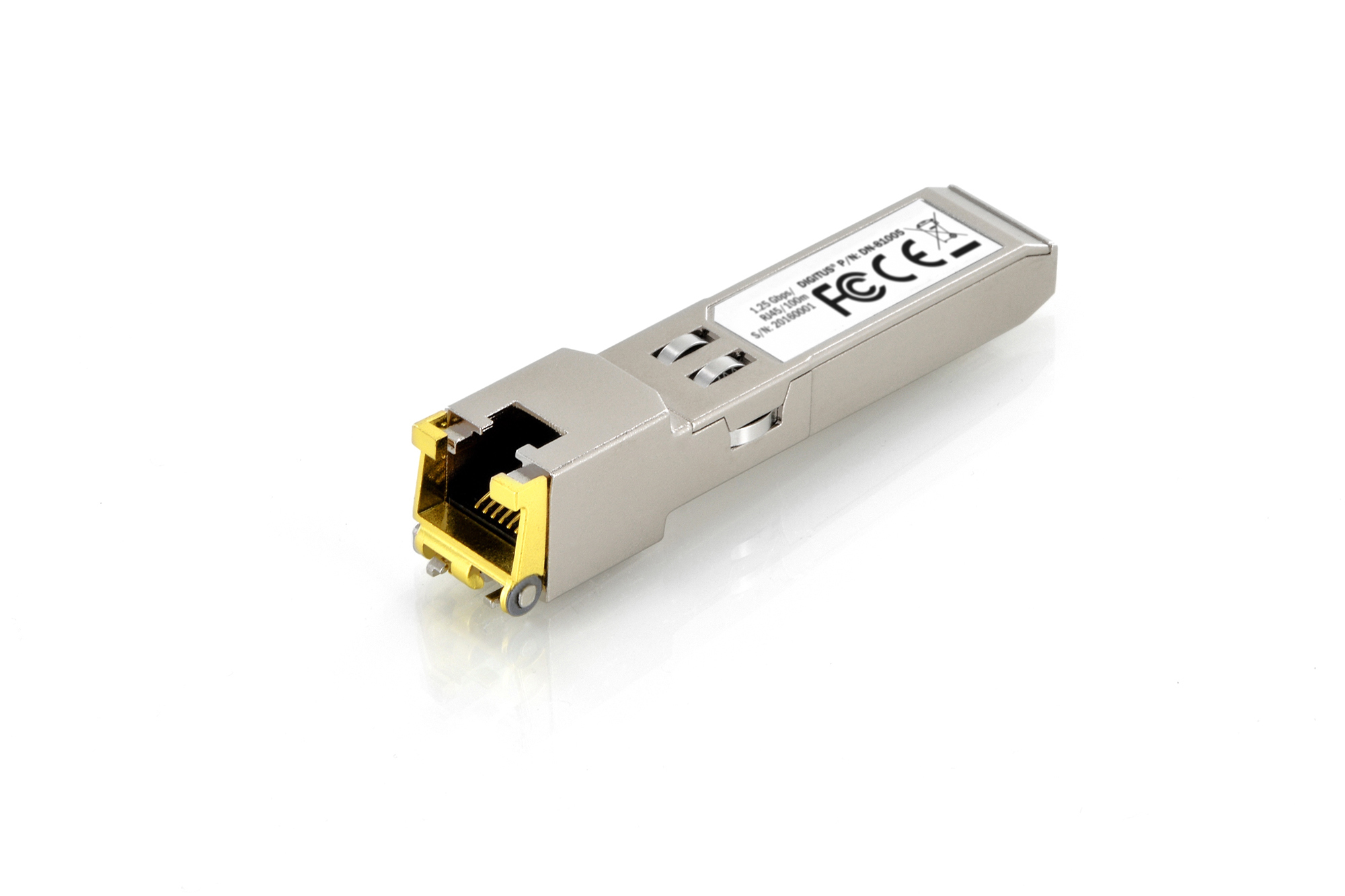 1.25 GBPS COPPER SFP-MODULE RJ45 HP-COMP.1000MBIT UP TO100M