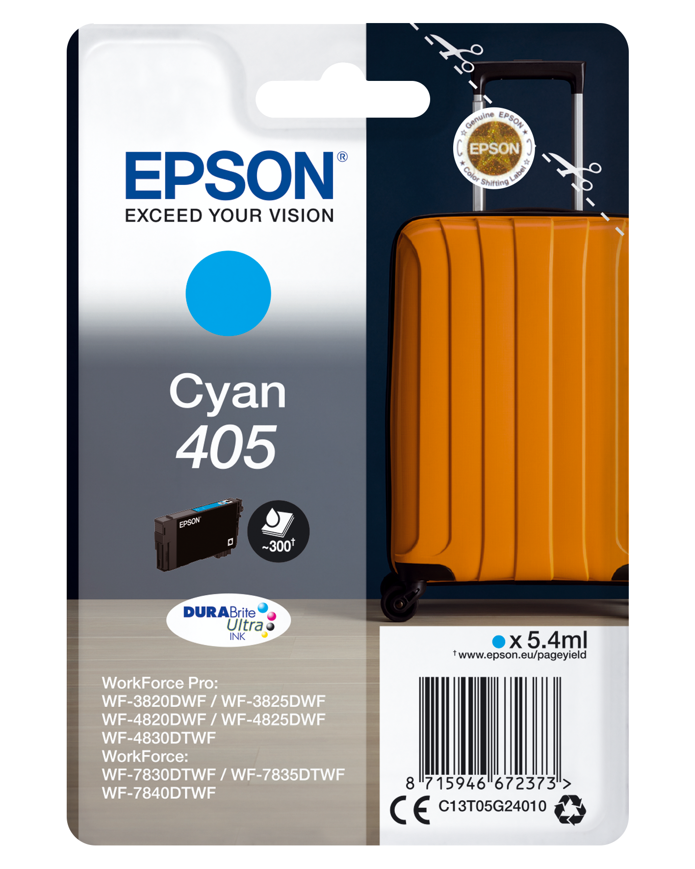 EPSON 405 / T05G2 (Koffer) cyan Druckerpatrone