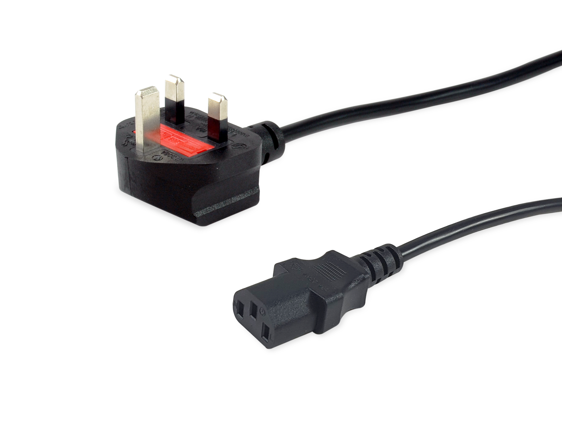 Equip Stromkabel UK-BS1363 ->C13 St/Bu schwarz 10.00m PVC Polybeutel
